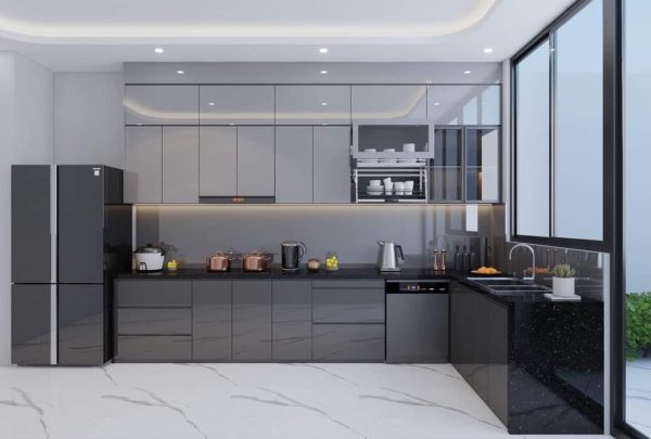 Tủ Bếp Nhựa Picomat Cánh Acrylic An Cường CN50