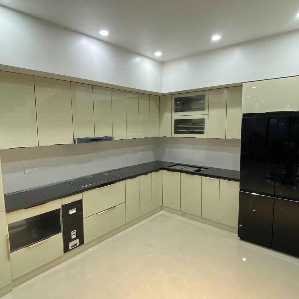 Tủ bếp Inox cánh kính CN72